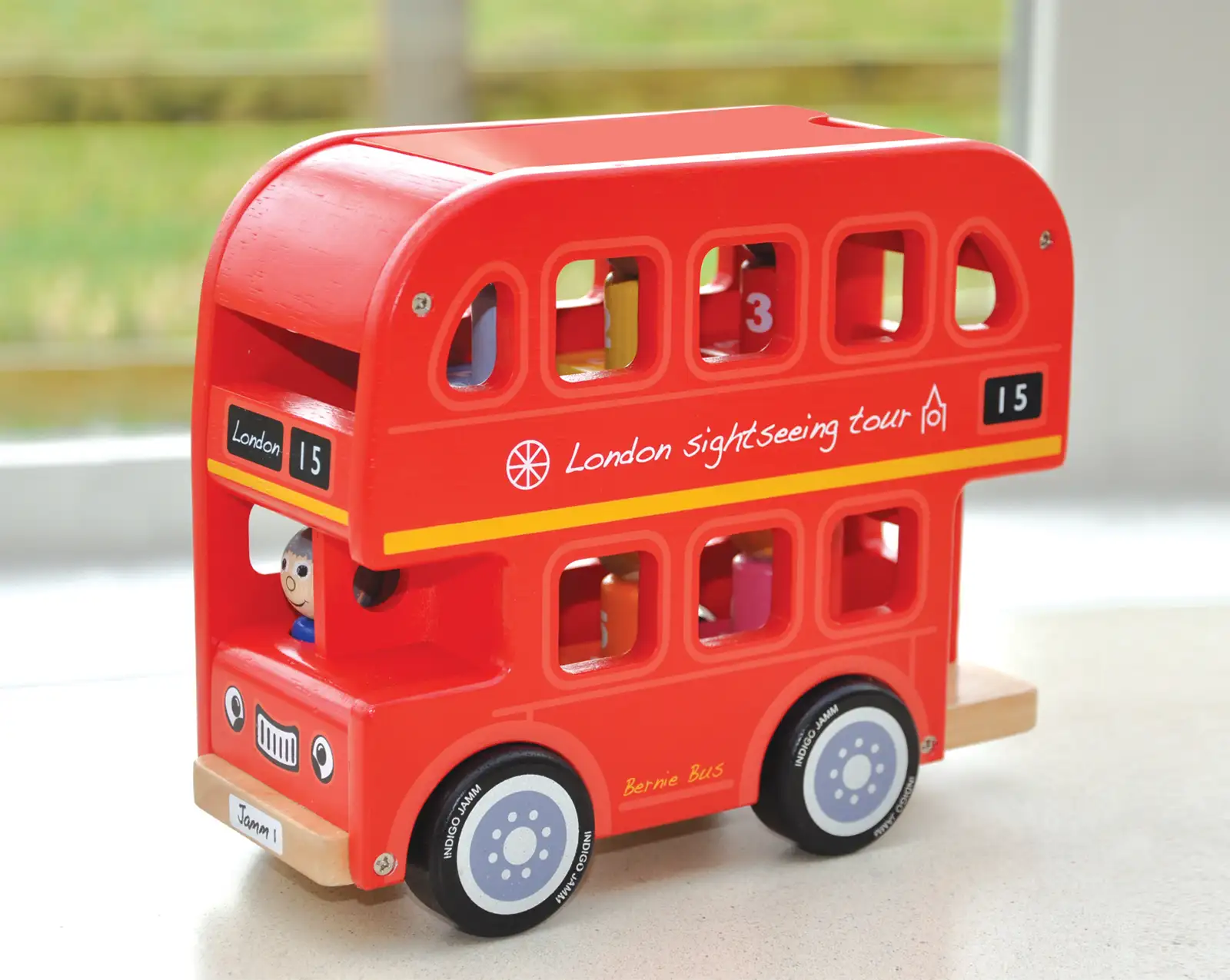 London Dobbeltdækker Bus - Indigo Jamm - Happy Learning Toys - Lærende ...