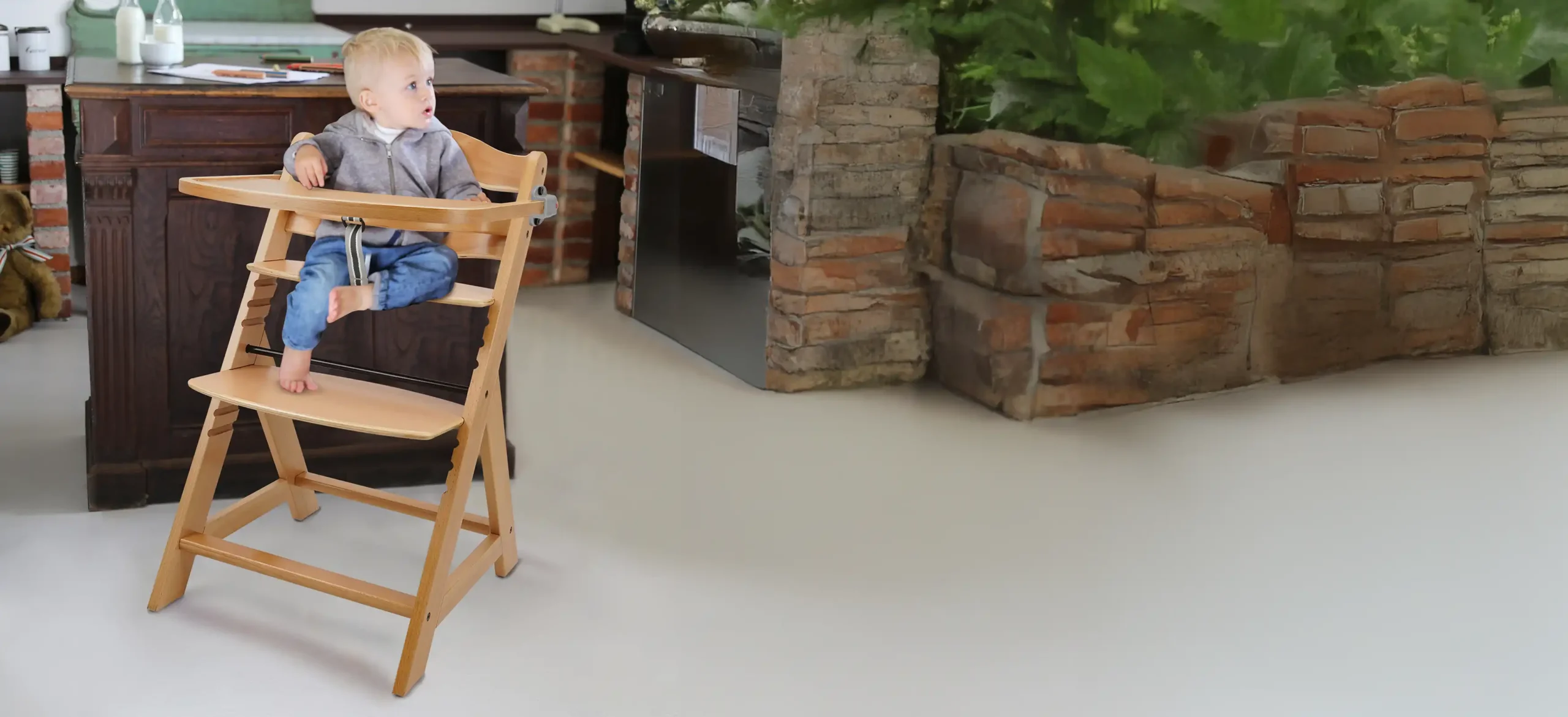 Højstol barn banner